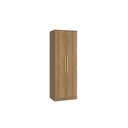 Ver imagem 1 de Guarda-roupa 2 Portas 2 Cabideiros Kappesberg Adapt Nogueira 80cm