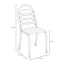 Ver imagem 5 de Conjunto de Mesa Completo com 6 Cadeiras Estofadas Cmc1016nk Kappesberg Crome