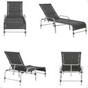 Ver imagem 4 de Kit 2 Espreguiçadeiras Mesa em Alumínio Piscina Jardim e Área Catar