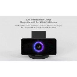 Suporte Dock Carregador Wireless Qi Indução Xiaomi 20w - Preto Wpc02zm - 5