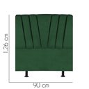 Ver imagem 2 de Cabeceira para Cama Box Solteiro 90 Cm Bélgica:verde