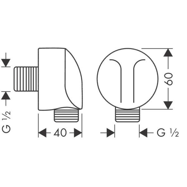 CONECTOR DE MANGUEIRA PARA DUCHA MANUAL FIXFIT - 2