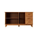 Ver imagem 5 de Buffet Aparador Rústico Madeira Maciça 3 Portas 3 Gavetas Bella Shop Jm - Carvalho Carvalho