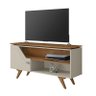 Rack para Tv Valência 1 Porta Off White/naturalle - Bechara - 1