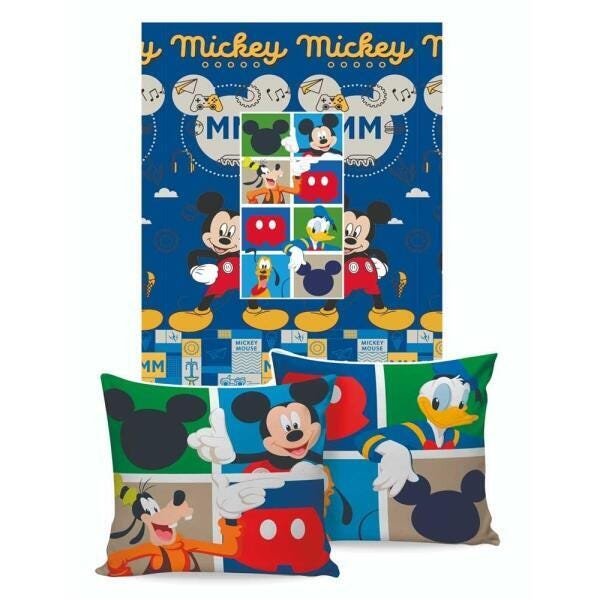 Manta Almofada Jolitex Mickey
