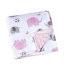 Manta Fleece Bebê Menina Estampada Graciosos Elefantinhos - 1