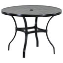 Ver imagem 1 de Mesa com Tampo Ripado 120 Cm em Alumínio Trama Original Preto