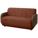 Ver imagem 2 de Sofá Orgânico Curvo 2 Lugares Malbec 150cm Bouclê - Sofa Store:bouclê Terracota