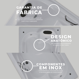 Banheira Dupla Hidromassagem Londrina - 220v Ac Pop - 04 Jatos + Aquecimento - 2