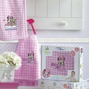Manta Menina Bordada Minnie com Mantinha Jolitex 90x1.10M