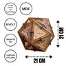 Abajur de Mesa em formato de CUBO em MDF - Completo - 3