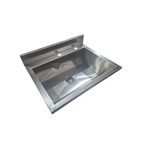 Lavatório com Bancada para 01 Torneira e Dosador 50cm - Construinox