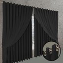 Ver imagem 6 de Cortina Blackout em Tecido Roma 5,00 X 2,70 C/voal Preto