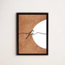 Ver imagem 1 de Quadro Decorativo Fé Abstrato 45x34cm - com vidro:Madeira preta