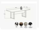 Ver imagem 2 de Mesa Reunião C/ Caixa Tomadas Savoia 200x90 Pé Quadro Nogal/preto
