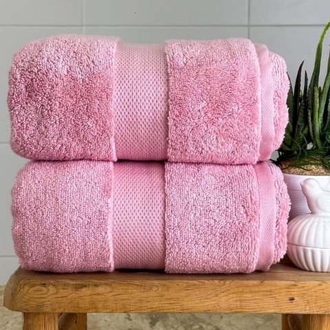 Toalha de Rosto Super Soft 50x70 Rosa