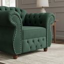 Ver imagem 5 de Poltrona Chesterfield Merlô Veludo:Verde