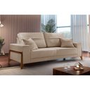 Ver imagem 2 de Sofá 4 Lugares Living M-130 Veludo Martins Bege