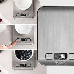 Balança Digital de Cozinha em Aço Inoxidável com Capacidade até 5000g Etekcity - 7