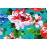Caminho de Mesa Gorgurão Verde Claro com Estampa Floral Colorida - 3