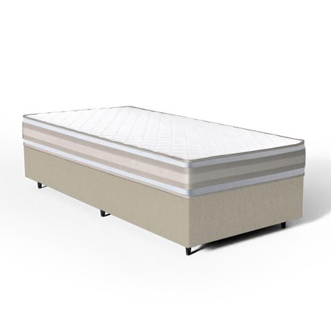 Cama Box com Colchão de Espuma D33 Double Face Territory Hellen Solteiro 88cm