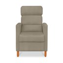 Ver imagem 4 de Poltrona Amamentação Reclinável Gisele - Poltrona Confortável para Leitura e Descanso - Cappuccino