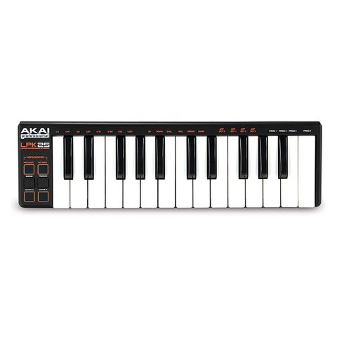 Controlador Akai Usb-midi com 25 Teclas Lpk25 para Laptop