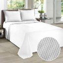 Ver imagem 1 de Kit Colcha Piquet Liso Dohler King Branco