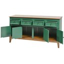 Ver imagem 2 de Buffet Antoine 4 Portas e 4 Gavetas Cor Verde com Amendoa 149 Cm - 62689