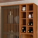 Ver imagem 4 de Cristaleira Sirius com Adega 2 Portas Mel Tana Decor