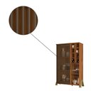 Ver imagem 3 de Cristaleira Sirius com Adega 2 Portas Mel Tana Decor