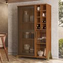 Ver imagem 1 de Cristaleira Sirius com Adega 2 Portas Mel Tana Decor