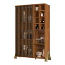 Ver imagem 2 de Cristaleira Sirius com Adega 2 Portas Mel Tana Decor