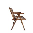 Ver imagem 2 de Cadeira com Braço Encosto e Assento de Corda Naútica na Cor Caramelo