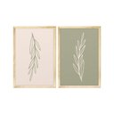 Ver imagem 1 de Kit 2 Quadros Decorativos para Quarto Minimalista Ramos