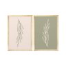Kit 2 Quadros Decorativos para Quarto Minimalista Ramos - 1