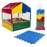 Piscina De Bolinhas 1x1 Premium Bebe +  Tatame + 500 Bolinhas Coloridas - 1