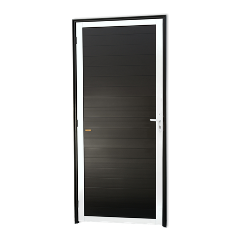 Porta Alumínio Lambril D.Mix Preto 80 Brimak
