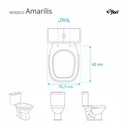 Ver imagem 4 de Assento Sanitário Laqueado Soft Close Amarilis Cinza Claro para vaso Fiori
