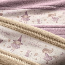 Toalha de Banho Infantil Karsten Fantasia 67cm X 1,35m - Lavanda - 2