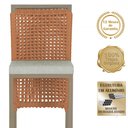 Ver imagem 3 de 6 Banqueta em Alumínio Roma Fendi Corda Náutica Tecido 3