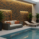 Ver mais imagens de Tijolinho Pedra Ferro Cimentício 24x8 - Iron Brick (m²)