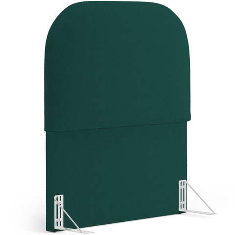 Cabeceira Cama Box 100cm Orgânica Lanna W01 Bouclê Verde - Lyam Decor