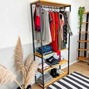 Ver imagem 2 de Arara de Roupas High Style Industrial Ample Nozes e Preto