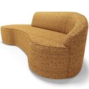 Ver imagem 3 de Sofá 3 Lugares Curvo Living Firenze Direito D02 Prime Bouclê Mostarda 180cm Pb-03