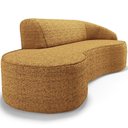 Ver imagem 1 de Sofá 3 Lugares Curvo Living Firenze Direito D02 Prime Bouclê Mostarda 180cm Pb-03