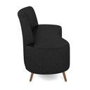 Ver mais imagens de Sofá Living Decorativo 2 Lugares 1,60M Katara Preto Corino G33 - Gran Belo