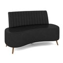 Ver imagem 7 de Sofá Living Decorativo 2 Lugares 1,60M Katara Preto Corino G33 - Gran Belo