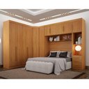 Ver imagem 1 de Quarto de Casal Modulado 11 Portas Orion Ambiente Cinamomo - Leifer Móveis