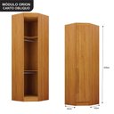 Ver imagem 3 de Quarto de Casal Modulado 11 Portas Orion Ambiente Cinamomo - Leifer Móveis